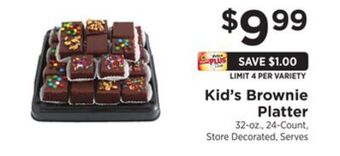 ShopRite Kid's brownie platter offer