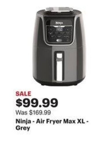 Best Buy Ninja - Air Fryer Max XL-Grey offer