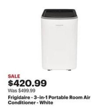 Best Buy Frigidaire - 3-in-1 Portable Room Air Conditioner - White offer