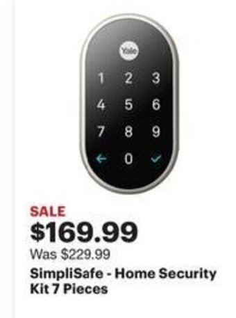 Best Buy SimpliSafe - Home Security Kit 7 Pieces offer