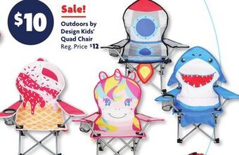 Family Dollar Outdoors by design kids' quad chair offer