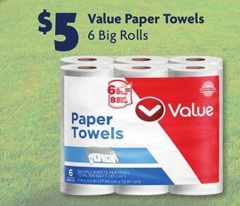 Family Dollar Value paper towels offer