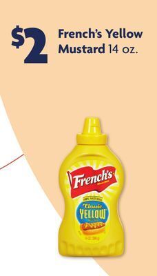 Family Dollar French's yellow mustard offer