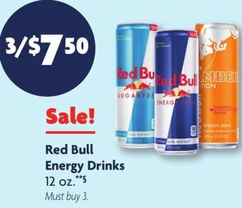 Family Dollar Red bull energy drinks offer