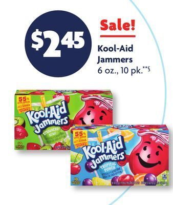 Family Dollar Kool-aid jammers offer