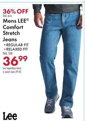 Boscov's Mens lee® comfort stretch jeans offer
