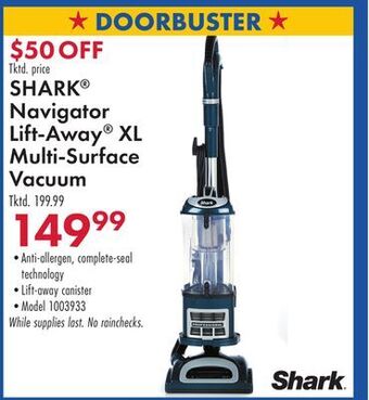 Boscov's Shark® navigator lift-away® xl multi-surface vacuum offer