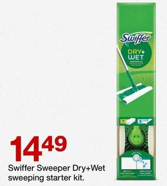 Target Swiffer sweeper dry + wet sweeping starter kit offer