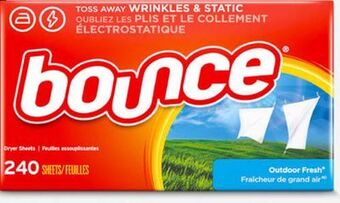 Target Bounce 240-ct. dryer sheets. offer