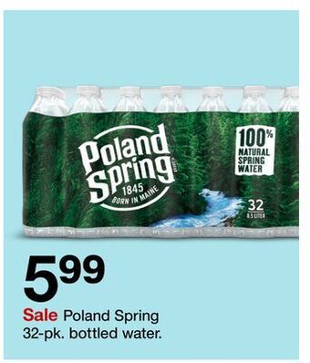Target Poland spring 32-pk. bottled water offer