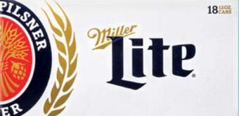 Target Miller and select other 18-pk. beer.** offer