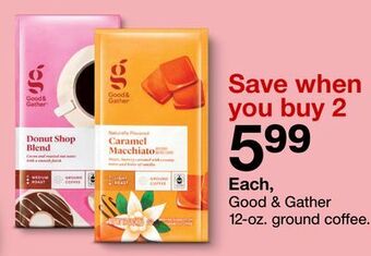 Target Good & gather 12-oz. ground coffee offer