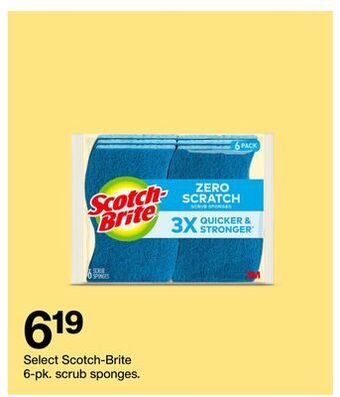 Target Select scotch-brite 6-pk. scrub sponges offer