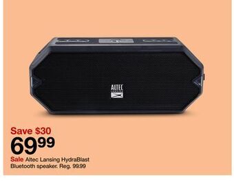 Target Altec lansing hydrablast bluetooth speaker offer