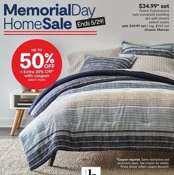JC Penney Home expressions twin complete bedding set with sheets offer