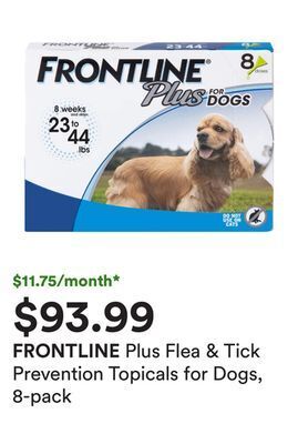 Petco Plus flea & tick prevention topicals for dogs, 8-pack offer