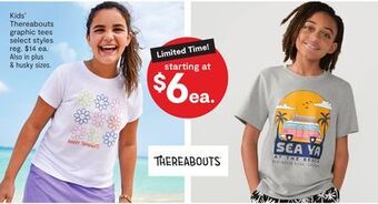 JC Penney Kids' thereabouts graphic tees offer