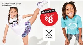 JC Penney Kids' xersion activewear offer