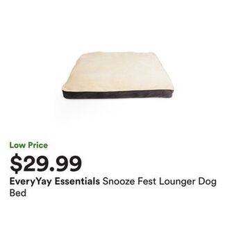 Petco Snooze fest lounger dog bed offer