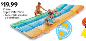 Aldi Crane Triple Water Slide • Connects to standard garden hoses offer