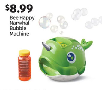 Aldi Bee Happy Narwhal Bubble Machine offer