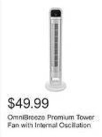 Costco OmniBreeze Premium Tower Fan with Internal Oscillation offer