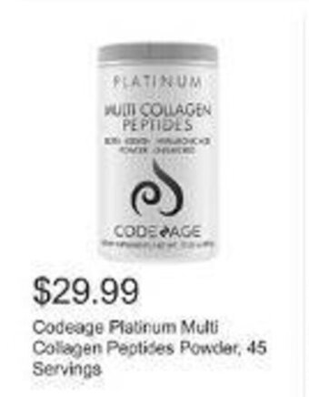 Costco Codeage Platinum Multi Collagen Peptides Powder, 45 Servings offer