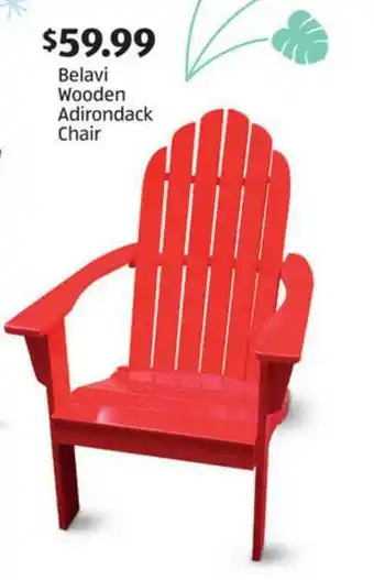 Aldi Belavi Wooden Adirondack Chair offer