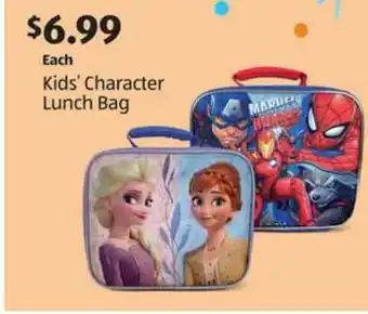 Aldi Kids' Character Lunch Bag offer