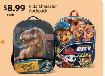 Aldi Kids' Character Backpack offer