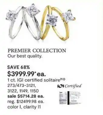 JC Penney Premier Collection offer
