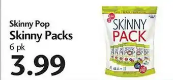Sunset Foods Skinny Pop Skinny Packs offer