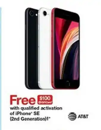 Target Free With Qualified Activation Of Iphone*se (2nd Generation)* offer