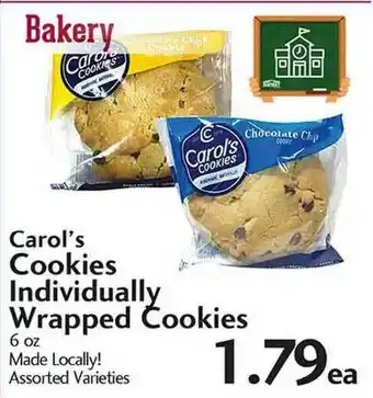Sunset Foods Carol's Cookies Individually Wrapped Cookies offer