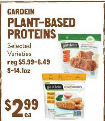 New Seasons Market Gardein Plant-Based Proteins offer
