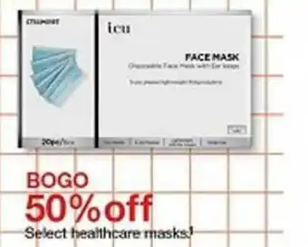 Target Bogo 50% Off Select Health Cares Masks offer