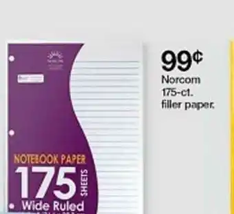 Target Norcom 175-ct. Filler Paper offer