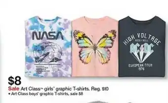 Target Art Class Girls Graphics T Shirts $8 offer