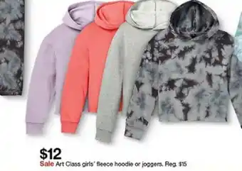 Target Art Class Girls Fleece Or Joggers $12 offer