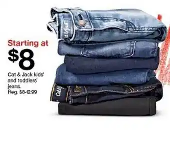 Target Starting At $8 Cat & Jack Kids And Toddlers Jeans offer