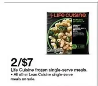 Target 2-$7 Life Cusine Frozen Single-serve Meals. offer