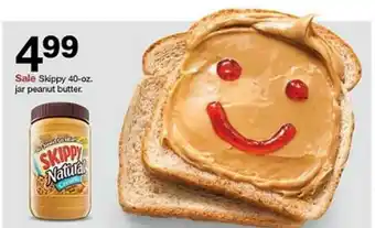 Target 4 99 Sale Skippy 40-oz Jar Peanut Butter offer