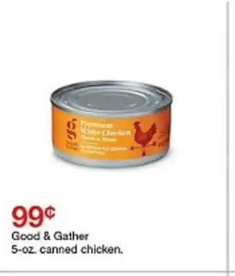 Target 99c Low Good & Gather 5-oz Canned Chicken. offer