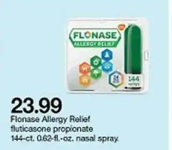 Target 23.99 Flonase Allergy Relief Fluticasone Propionate offer
