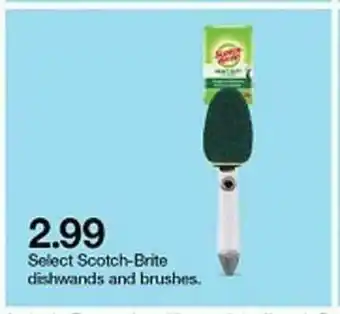Target 2.99 Slect Scotch-brite Dishwands And Brushes offer