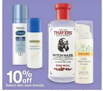 Target 10% Off Select Skin Care Brands. offer