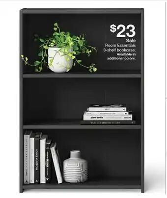 Target $23 Sale Room Essentials 3-shelf Bookcase. Available In Additional Colors. offer