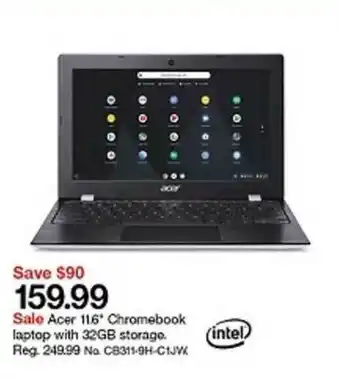Target Save $90 159.99 Sale Acer 11.6 offer