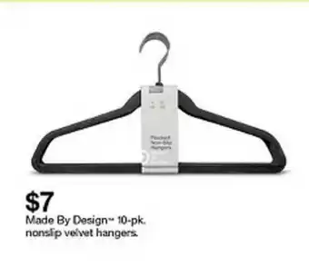 Target $7 Made By Design 10-pk. Nonslip Velvet Hangers. offer