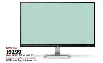 Target Save $60 159.99 Sale Hp 27 offer